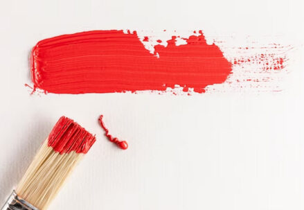 red paintstroke