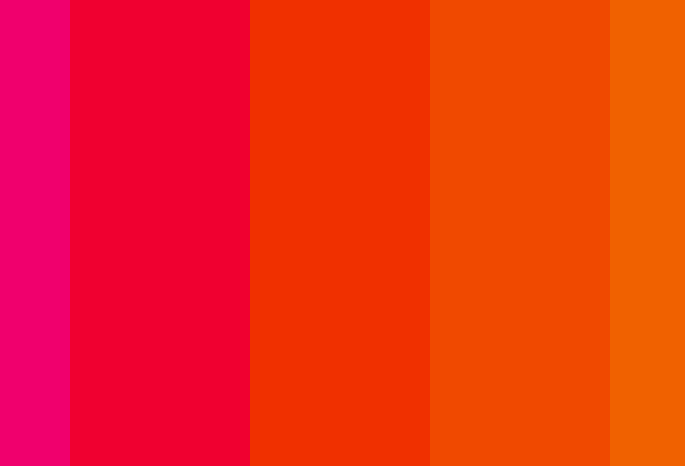 Orange-Pink Combination