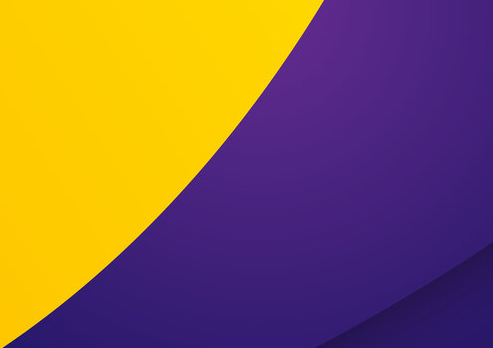 A vibrant background with a curved shape, showcasing a blend of purple and yellow colors